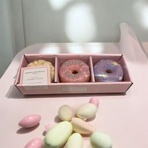 Cupcakes and cashmere Easter Pastel Ceramic Donut Decor Set - Pink & Lavender
